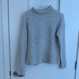 Madewell Light Gray Women's Turtleneck Sweater